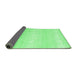 Sideview of Abstract Emerald Green Contemporary Rug, con1464emgrn