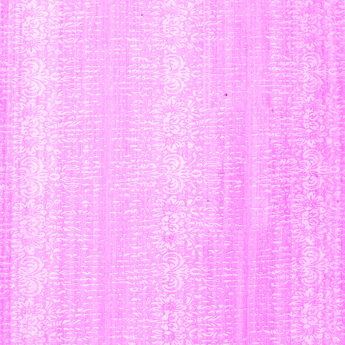 Square Machine Washable Abstract Pink Contemporary Rug, wshcon1464pnk