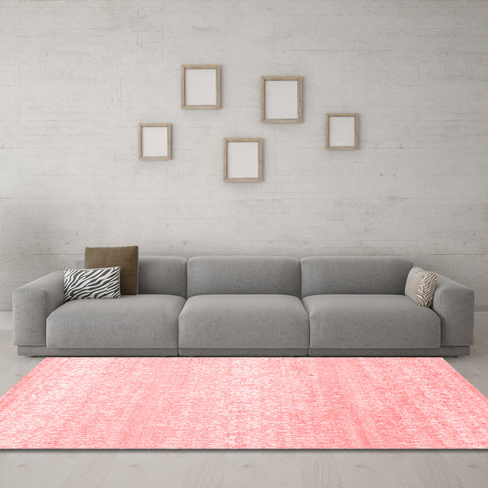 Contemporary Red Washable Rugs