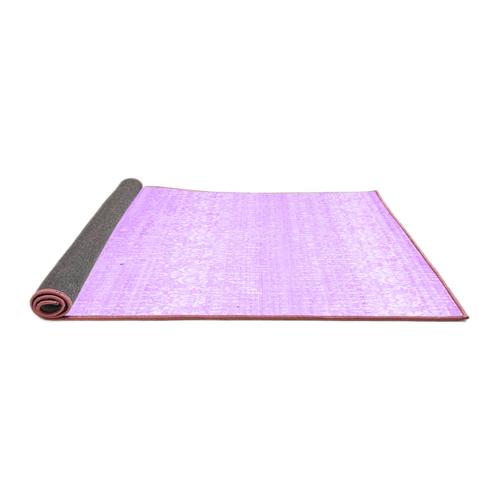 Sideview of Abstract Purple Contemporary Rug, con1464pur