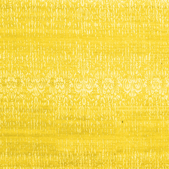 Machine Washable Abstract Yellow Contemporary Rug, wshcon1464yw