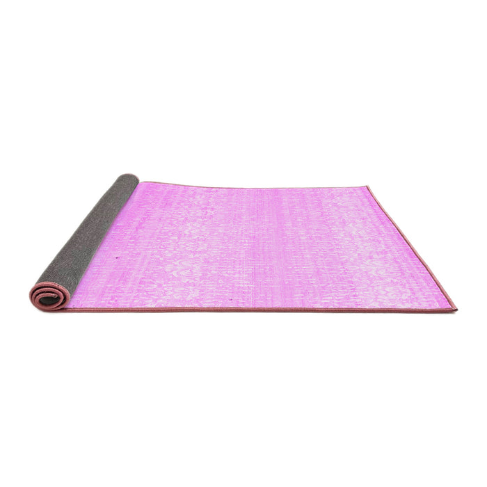 Sideview of Abstract Pink Contemporary Rug, con1464pnk