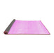 Sideview of Abstract Pink Contemporary Rug, con1464pnk