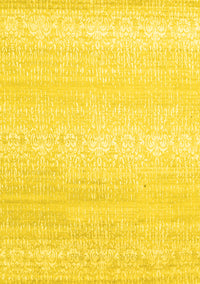 Abstract Yellow Contemporary Rug, con1464yw