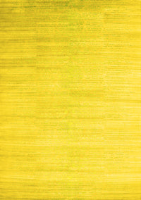 Abstract Yellow Contemporary Rug, con1465yw