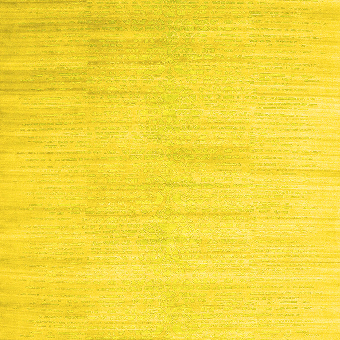 Abstract Yellow Contemporary Rug, con1465yw