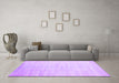 Machine Washable Abstract Purple Contemporary Area Rugs in a Living Room, wshcon1465pur