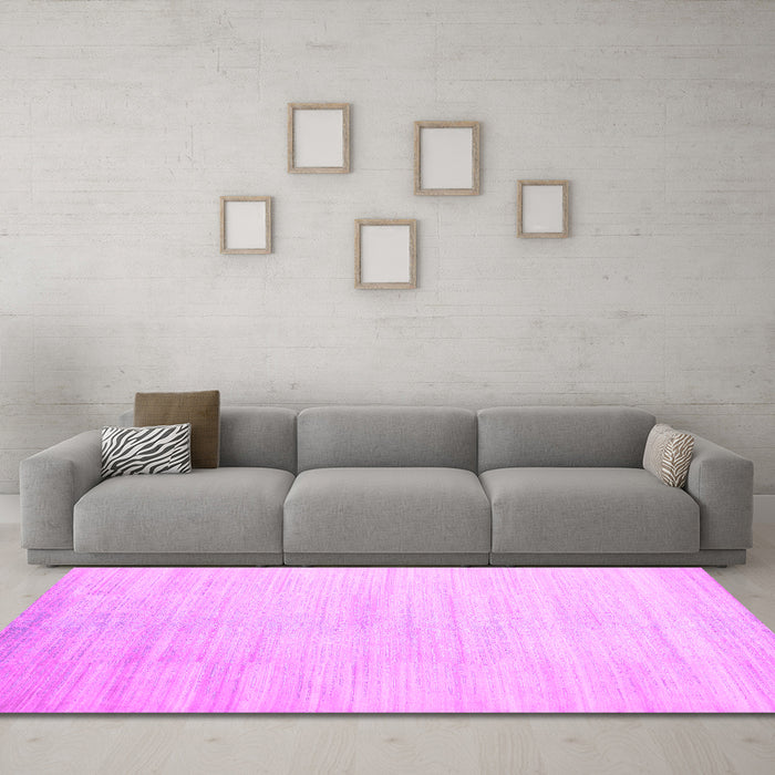 Machine Washable Abstract Pink Contemporary Rug in a Living Room, wshcon1465pnk