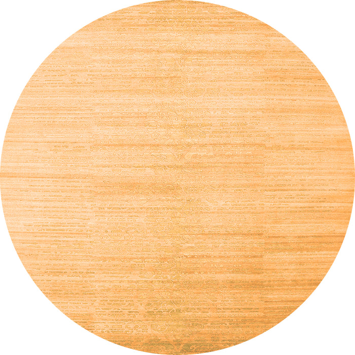 Square Abstract Orange Contemporary Rug, con1465org