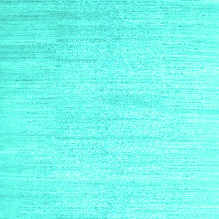 Machine Washable Abstract Turquoise Contemporary Area Rugs, wshcon1465turq