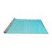 Sideview of Machine Washable Abstract Light Blue Contemporary Rug, wshcon1465lblu