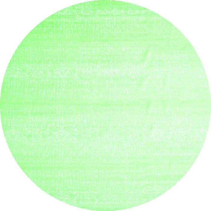 Square Solid Green Modern Rug, con1466grn