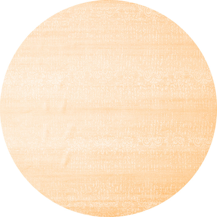 Square Solid Orange Modern Rug, con1466org