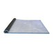 Sideview of Solid Blue Modern Rug, con1466blu