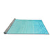 Sideview of Machine Washable Abstract Light Blue Contemporary Rug, wshcon1467lblu