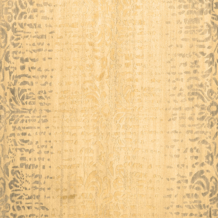 Square Abstract Brown Contemporary Rug, con1467brn