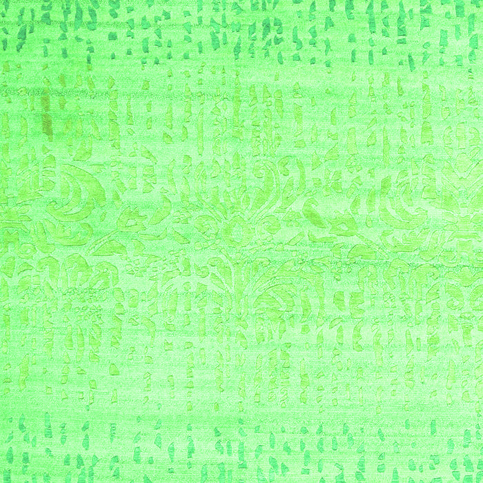 Serging Thickness of Machine Washable Abstract Green Contemporary Area Rugs, wshcon1467grn
