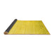 Sideview of Abstract Yellow Contemporary Rug, con1467yw