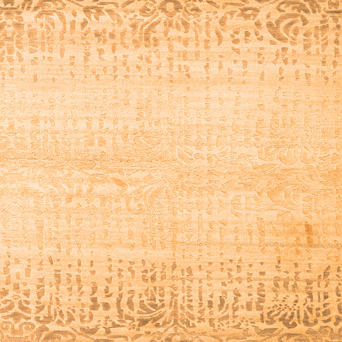 Serging Thickness of Abstract Orange Contemporary Rug, con1467org