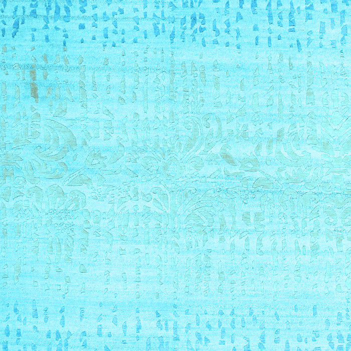 Machine Washable Abstract Light Blue Contemporary Rug, wshcon1467lblu