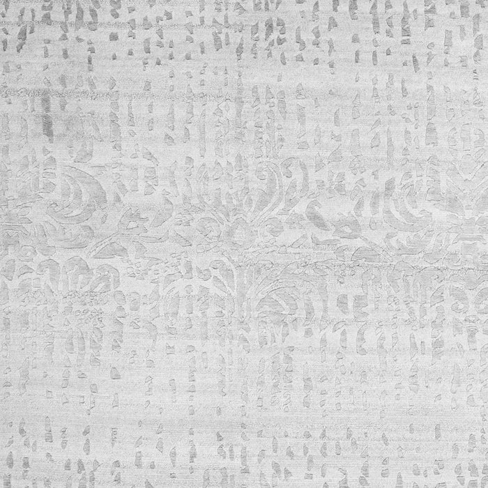 Serging Thickness of Machine Washable Abstract Gray Contemporary Rug, wshcon1467gry