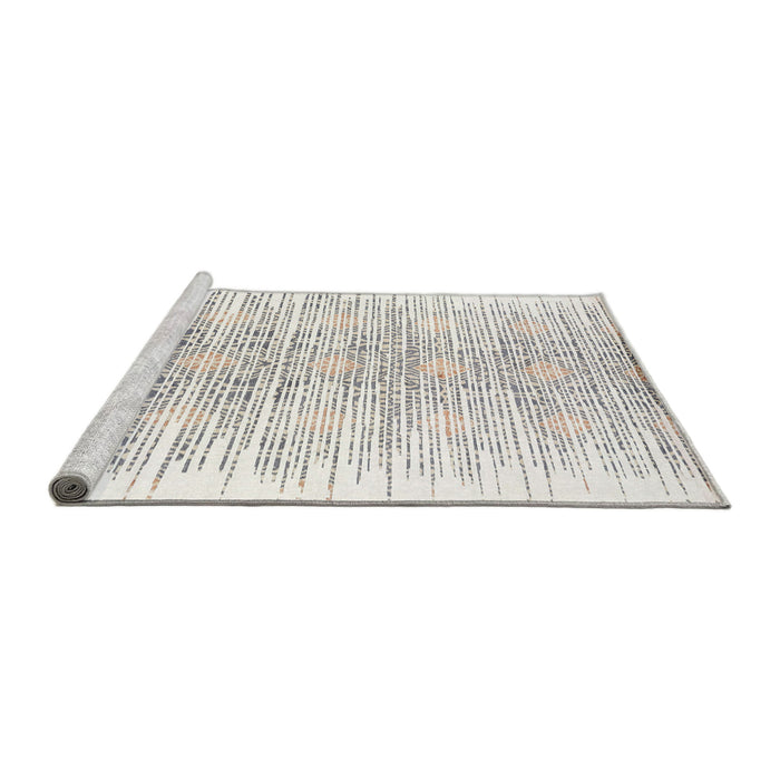 Serging Thickness of Machine Washable Contemporary Dark Gray Rug, wshcon1468