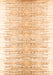 Serging Thickness of Machine Washable Abstract Orange Contemporary Area Rugs, wshcon1468org