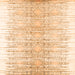 Serging Thickness of Abstract Orange Contemporary Rug, con1468org