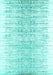 Machine Washable Abstract Turquoise Contemporary Area Rugs, wshcon1468turq