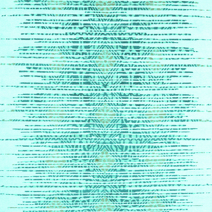 Machine Washable Abstract Turquoise Contemporary Area Rugs, wshcon1468turq