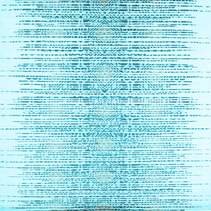 Square Abstract Light Blue Contemporary Rug, con1468lblu