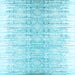 Square Abstract Light Blue Contemporary Rug, con1468lblu