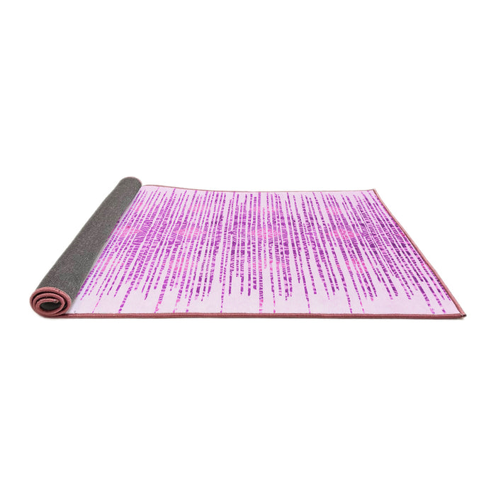 Sideview of Abstract Pink Contemporary Rug, con1468pnk