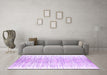 Machine Washable Abstract Purple Contemporary Area Rugs in a Living Room, wshcon1468pur