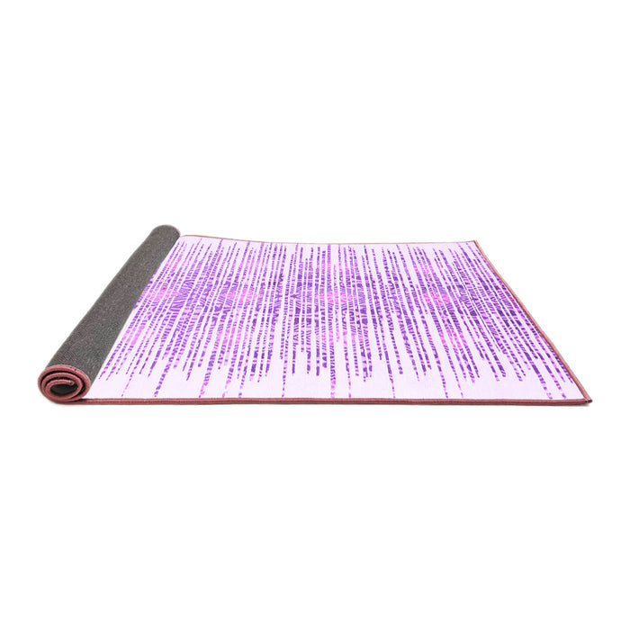 Sideview of Abstract Purple Contemporary Rug, con1468pur