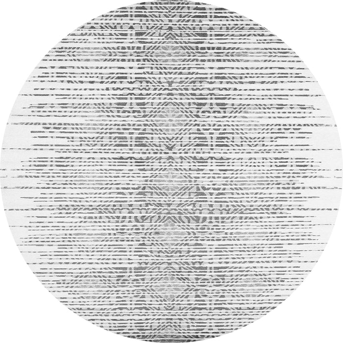 Square Abstract Gray Contemporary Rug, con1468gry