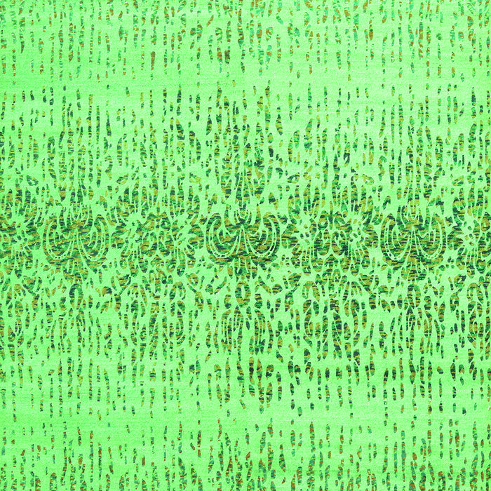 Abstract Green Contemporary Rug, con1469grn