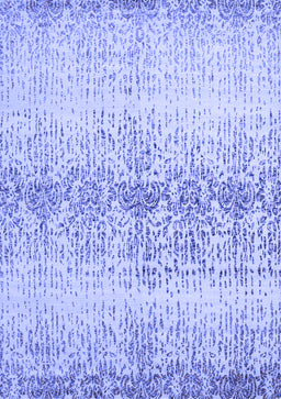 Abstract Blue Contemporary Rug, con1469blu
