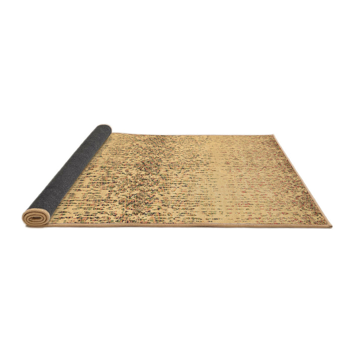 Sideview of Abstract Brown Contemporary Rug, con1469brn