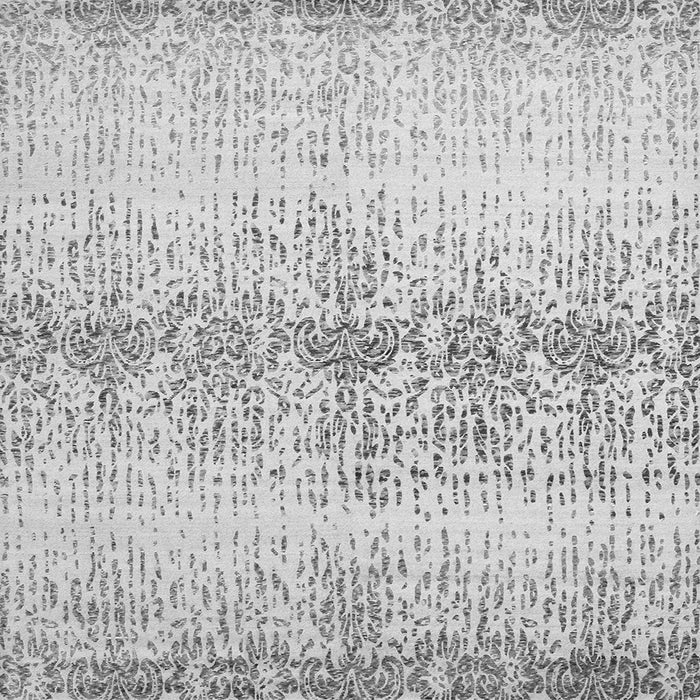 Serging Thickness of Abstract Gray Contemporary Rug, con1469gry