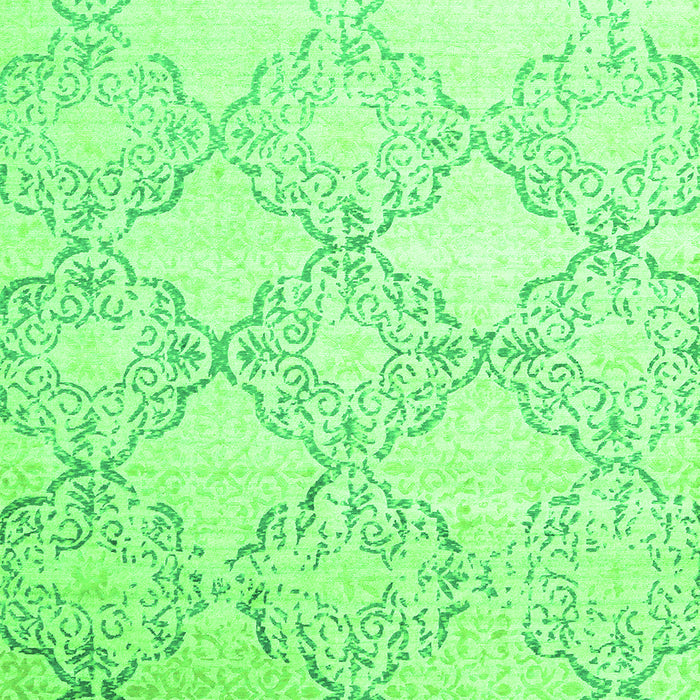 Abstract Green Contemporary Rug, con1470grn