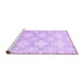 Sideview of Machine Washable Abstract Purple Contemporary Area Rugs, wshcon1470pur