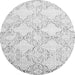 Machine Washable Abstract Gray Contemporary Rug, wshcon1470gry