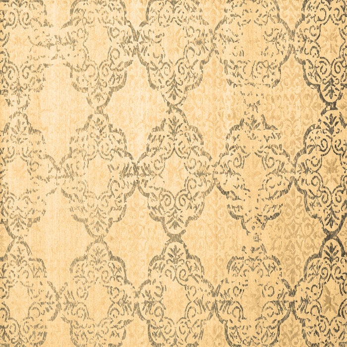 Square Abstract Brown Contemporary Rug, con1470brn