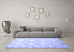 Machine Washable Abstract Blue Contemporary Rug in a Living Room, wshcon1470blu