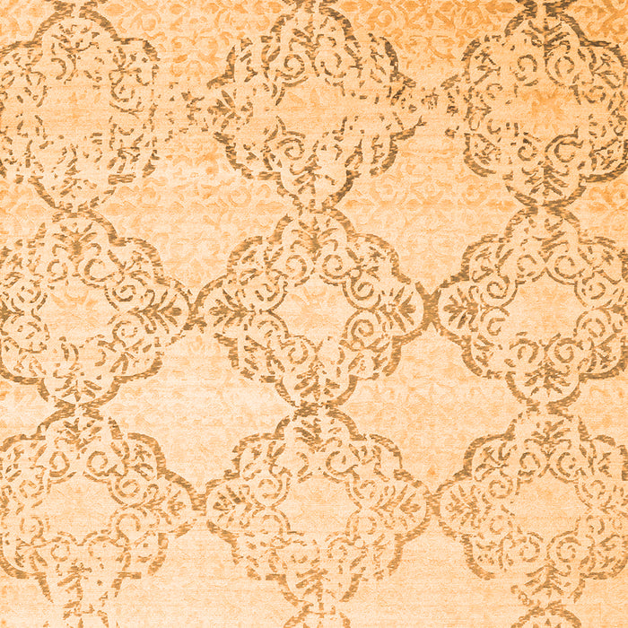 Abstract Orange Contemporary Rug, con1470org