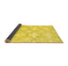 Sideview of Abstract Yellow Contemporary Rug, con1470yw