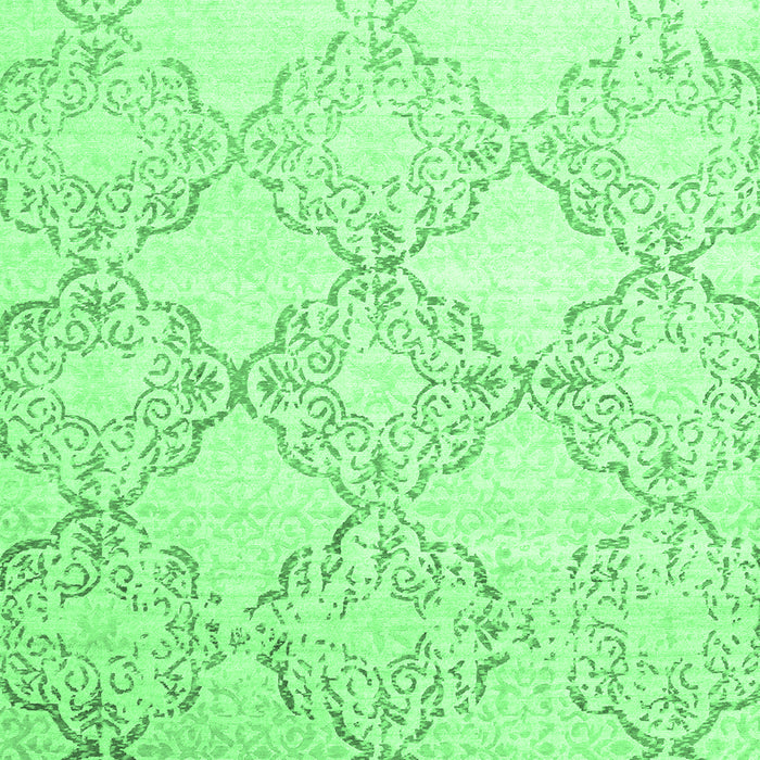 Abstract Emerald Green Contemporary Rug, con1470emgrn