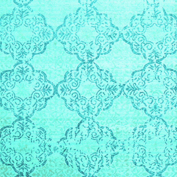Abstract Turquoise Contemporary Rug, con1470turq