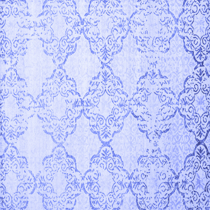 Square Abstract Blue Contemporary Rug, con1470blu